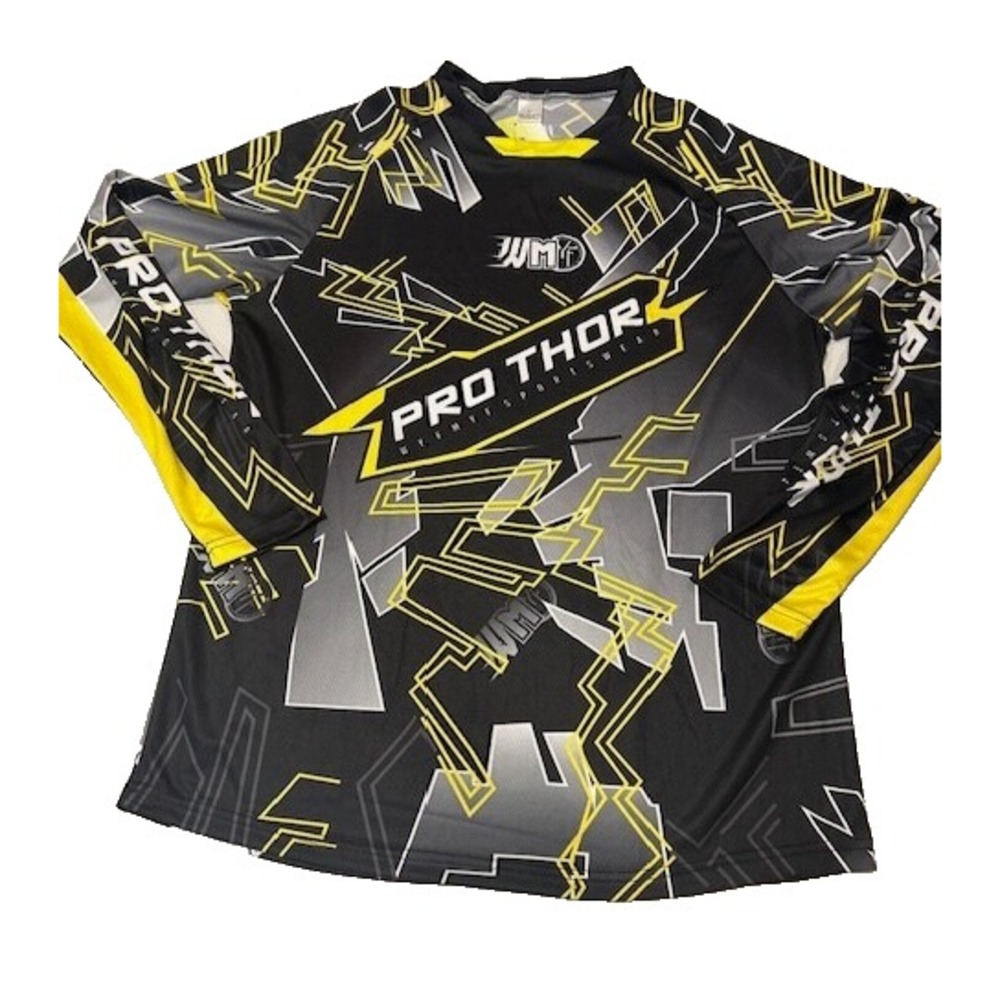 Pro Thor Men's Cycling Long Sleeve Pullover‎ Cool Max Shirt NWT - Size L